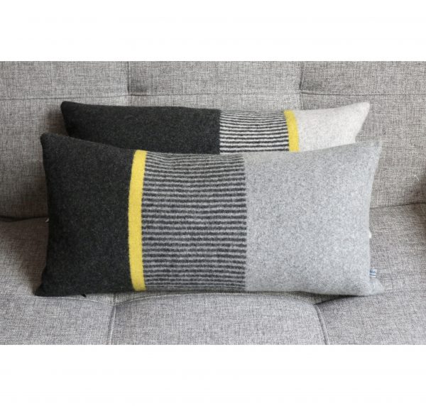 The Stripe Piccalilli Charcoal Grey Mix with Charcoal Light Grey