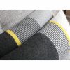 The Stripe Piccalilli Charcoal Grey Mix with Charcoal Light Grey close up